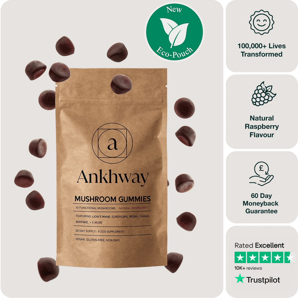 Ankhway Mushroom Gummies pouch