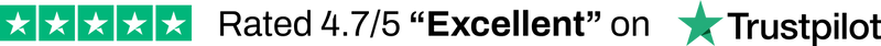 Trustpilot logo with five green stars.